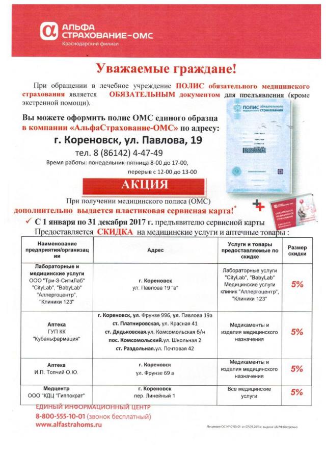 Альфастрахование медицинский полис выходили